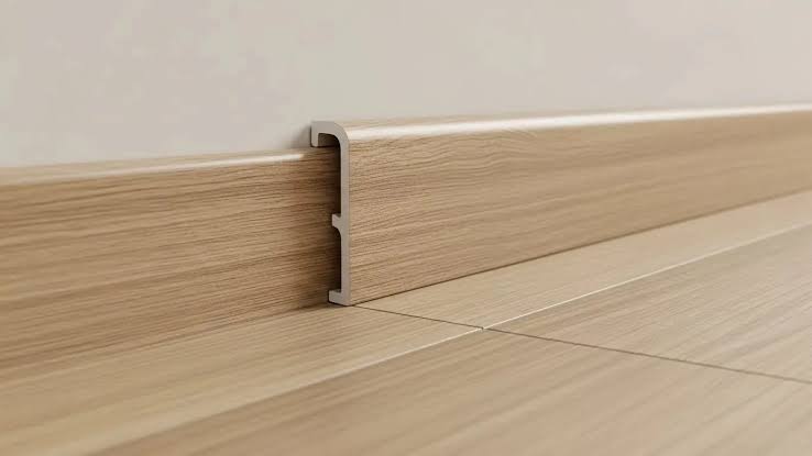 Premium wood skirting finish Dubai